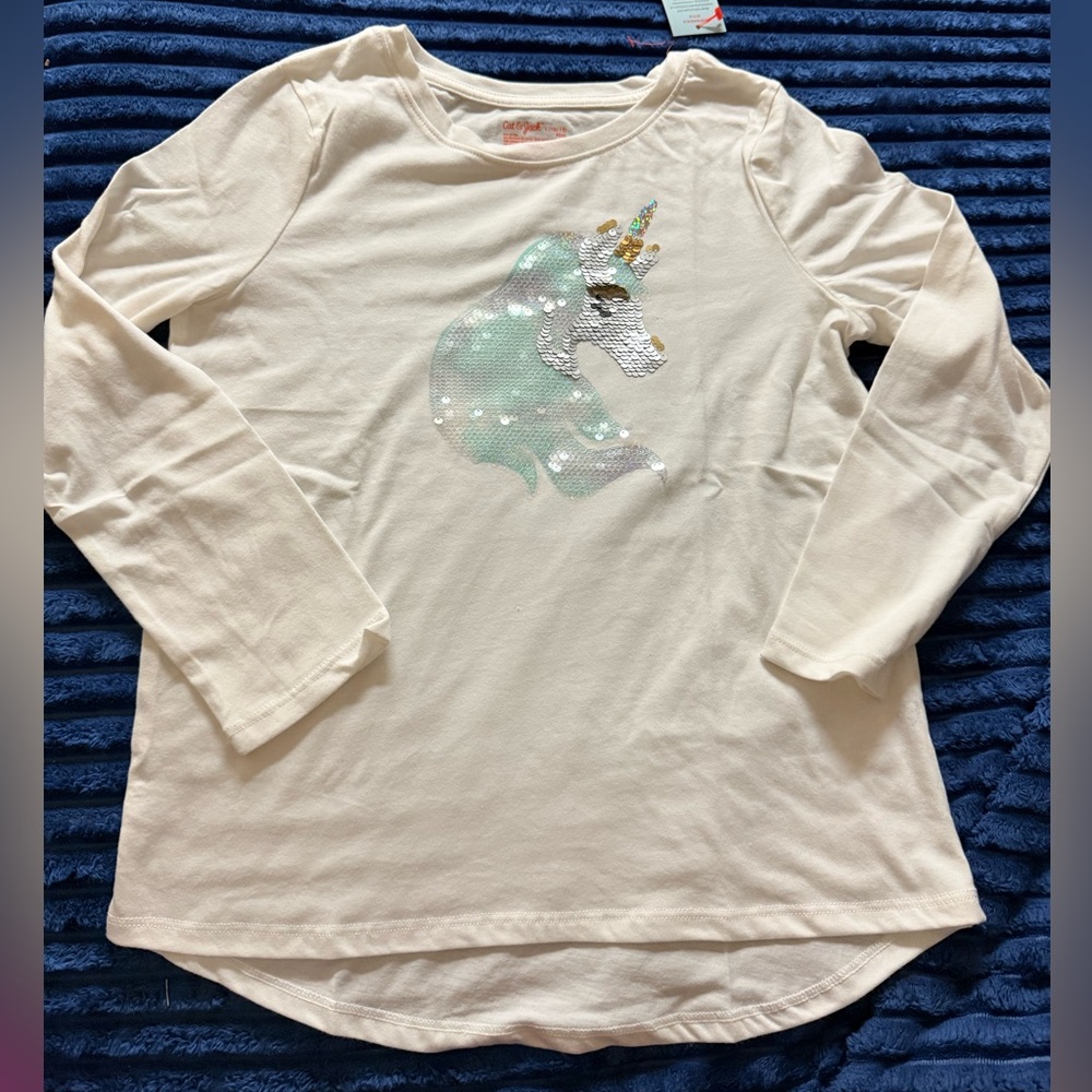 Cat & Jack Cream Plus Size Tee